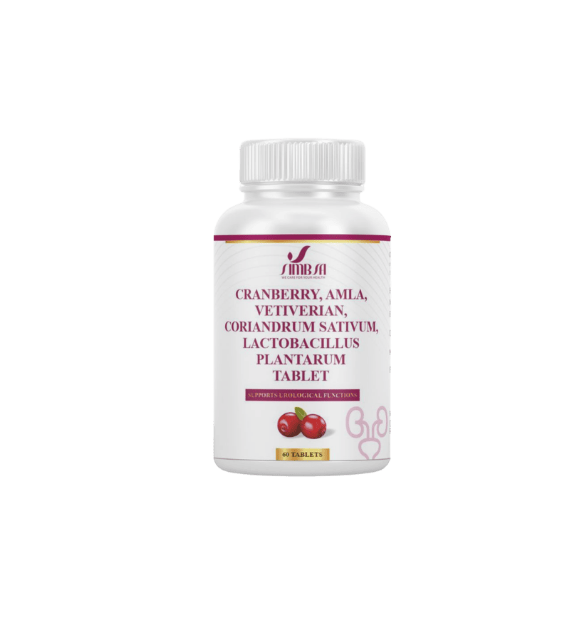 Cranberry, Amla, Vetiverian, Coriandrum Sativum & Lactobacillus Plantarum Tablets