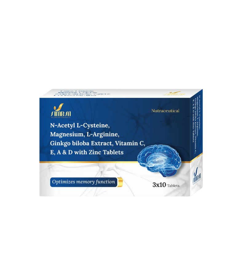 N-Acetyl L-Cysteine, Magnesium, L-Arginine & Ginkgo Biloba Tablets with Vitamins & Zinc