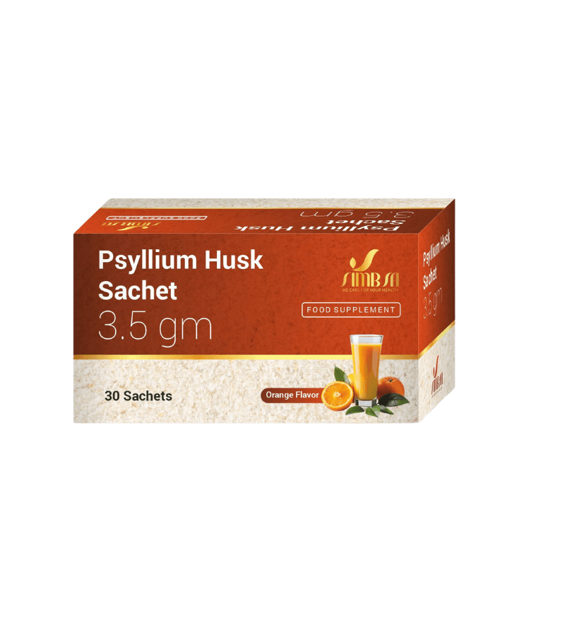 Psyllium Husk & Lactitol Sachets 3.5 gm – Orange Flavor