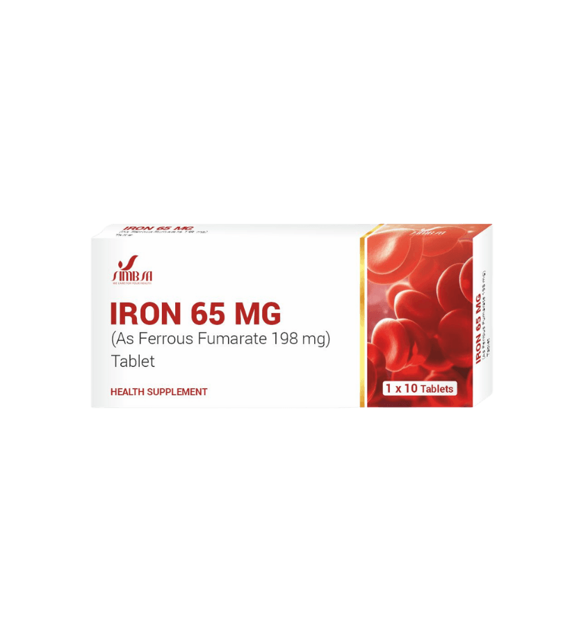 Iron 65 mg Tablets (As Ferrous Fumarate 198 mg)