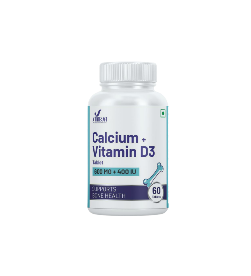 Calcium + Vitamin D3 Tablets 600 mg + 400 IU (60 Tablets)