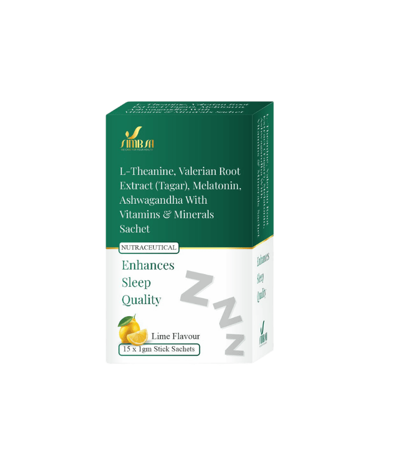 L-Theanine, Valerian Root Extract (Tagar), Melatonin, Ashwagandha With Vitamins & Minerals Sachet